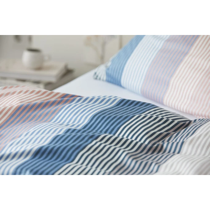 Elegante Brilliant Bettwäsche-Set Aus Mako-Jersey - 135x200 / 40x80 Cm - Blush-blue 4 Elegante Brilliant Bettwäsche-Set Aus Mako-Jersey - 135x200 / 40x80 Cm - Blush-blue – Bild 2