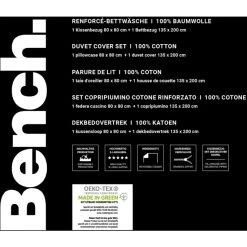 Bench Bettwäsche-Set Gestreift Aus Renforcé-Baumwolle - 135x200 / 80x80 Cm - Grau 13 Bench Bettwäsche-Set Gestreift Aus Renforcé-Baumwolle - 135x200 / 80x80 Cm - Grau -Moooi Shop unnamed file 378