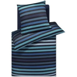 JOOP! Tone Bettwäsche-Set Aus Mako-Satin - 135x200 / 40x80 Cm - Ocean