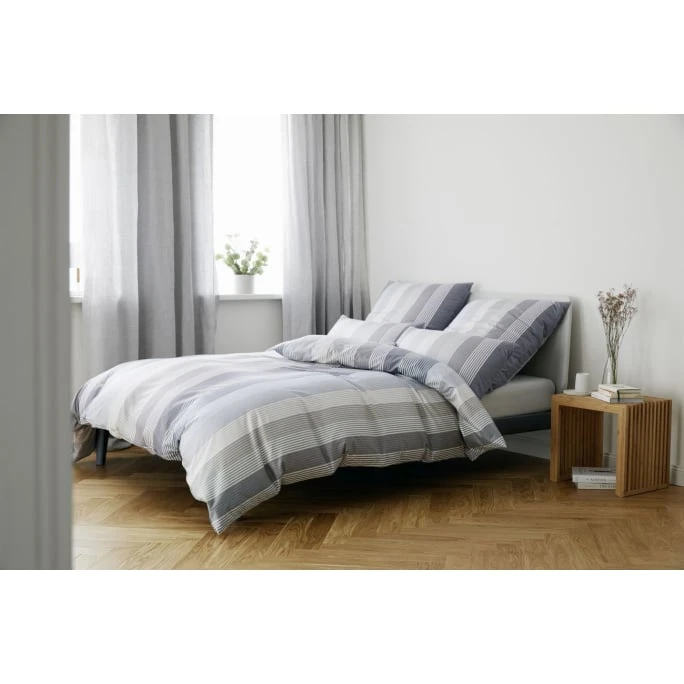 Elegante Brillant Jersey Bettwäsche-Set - 135x200 / 40x80 Cm - Stone 4 Elegante Brillant Jersey Bettwäsche-Set - 135x200 / 40x80 Cm - Stone – Bild 2