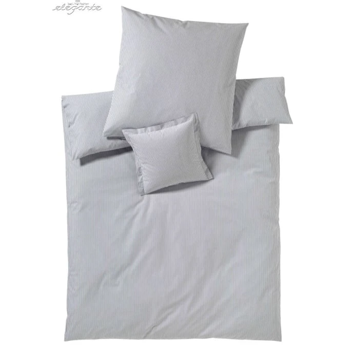 Elegante Classico Perkal-Bettwäsche - 135x200 / 80x80 Cm - Hellgrau 3 Elegante Classico Perkal-Bettwäsche - 135x200 / 80x80 Cm - Hellgrau