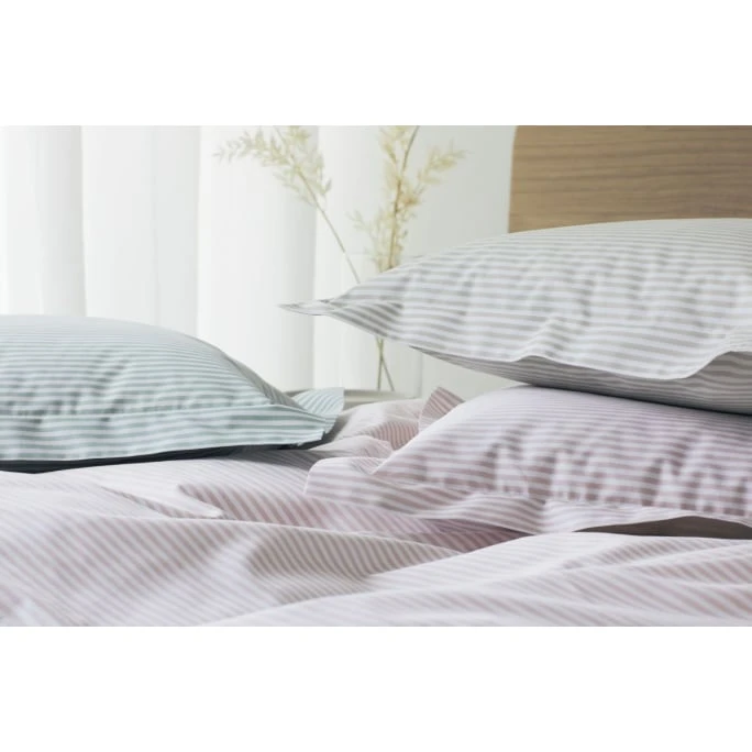 Elegante Classico Perkal Bettwäsche-Set - 135x200 / 80x80 Cm - Salbei 6 Elegante Classico Perkal Bettwäsche-Set - 135x200 / 80x80 Cm - Salbei – Bild 4