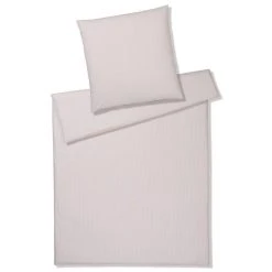 Elegante Classico Perkal Bettwäsche-Set - 135x200 / 80x80 Cm - Puder
