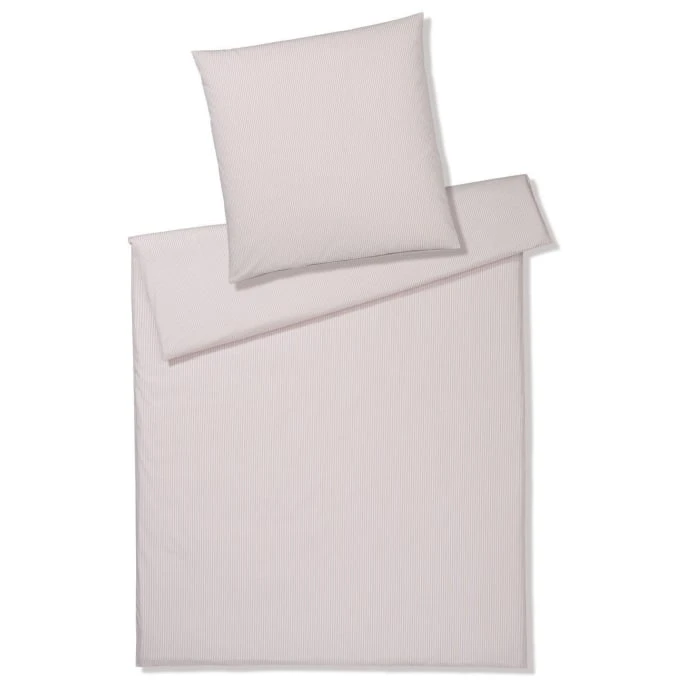 Elegante Classico Perkal Bettwäsche-Set - 135x200 / 80x80 Cm - Puder 3 Elegante Classico Perkal Bettwäsche-Set - 135x200 / 80x80 Cm - Puder