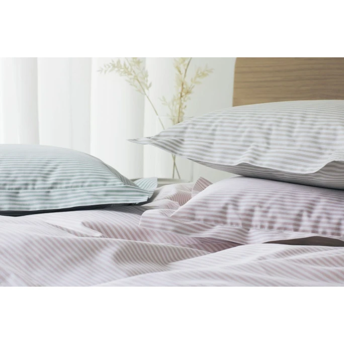 Elegante Classico Perkal Bettwäsche-Set - 135x200 / 80x80 Cm - Puder 6 Elegante Classico Perkal Bettwäsche-Set - 135x200 / 80x80 Cm - Puder – Bild 4