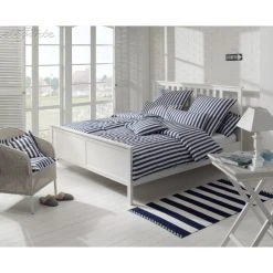 Elegante Lido Perkal-Bettwäsche - 135x200 / 80x80 Cm - Blau -Moooi Shop unnamed file 402