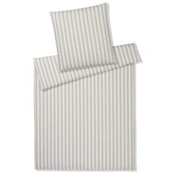 Elegante Lido Perkal-Bettwäsche - 135x200 / 40x80 Cm - Clay