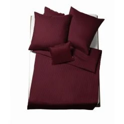 Fleuresse Linz Bettwäsche - 155x200 / 80x80 Cm - Pflaume