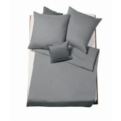Fleuresse Linz Bettwäsche - 135x200 / 80x80 Cm - Steingrau