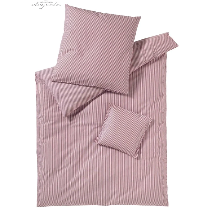 Elegante Classico Bettwäsche Aus Web-Perkal - 200x220 / 2x80x80 Cm - Bordeaux 3 Elegante Classico Bettwäsche Aus Web-Perkal - 200x220 / 2x80x80 Cm - Bordeaux