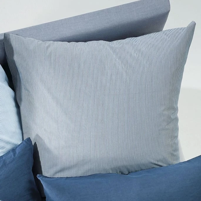 Fleuresse Porto Bettwäsche-Garnitur - 135x200 / 80x80 Cm - Blue 4 Fleuresse Porto Bettwäsche-Garnitur - 135x200 / 80x80 Cm - Blue – Bild 2