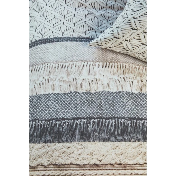 Beddinghouse Macramé Bettwäsche - 155x220 / 80x80 Cm - Natur 5 Beddinghouse Macramé Bettwäsche - 155x220 / 80x80 Cm - Natur – Bild 3