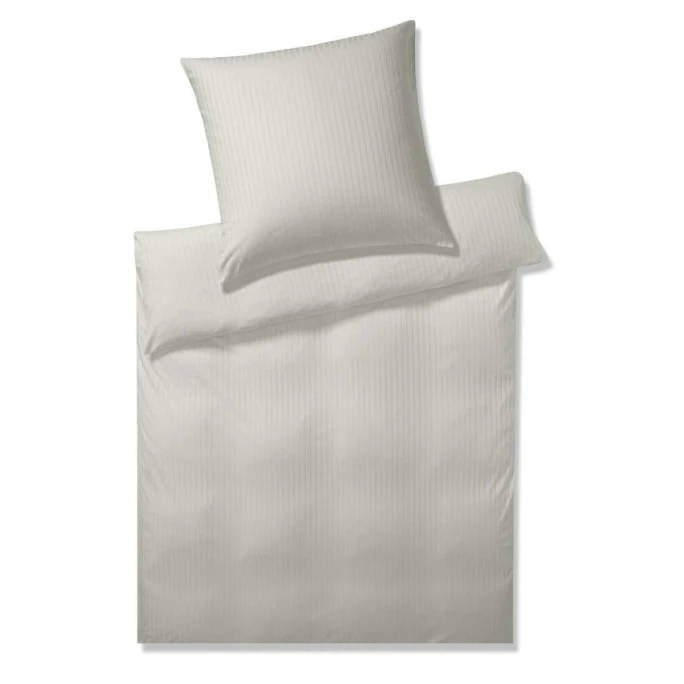 Elegante Solid Stripe Mako-Jersey Bettwäsche - 135x200 / 40x80 Cm - Sand 3 Elegante Solid Stripe Mako-Jersey Bettwäsche - 135x200 / 40x80 Cm - Sand