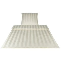 Elegante Noblesse Bettwäsche Aus Mako-Satin - 135x200 / 40x80 Cm - Creme