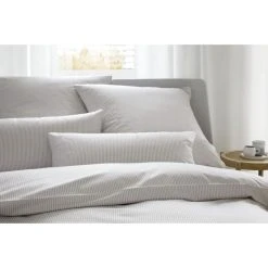 Elegante Hamburger Streifen Bettwäsche-Set Aus Mako-Satin - 135x200 / 40x80 Cm - Sand 5 Elegante Hamburger Streifen Bettwäsche-Set Aus Mako-Satin - 135x200 / 40x80 Cm - Sand -Moooi Shop unnamed file 512