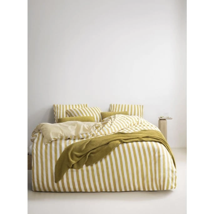 Marc O'Polo Mikkeli Bettwäsche-Set - 135x200 / 80x80 Cm - Sunrise Yellow 6 Marc O'Polo Mikkeli Bettwäsche-Set - 135x200 / 80x80 Cm - Sunrise Yellow – Bild 4