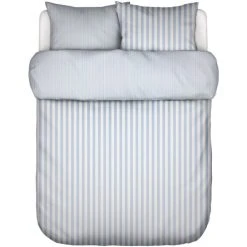 Marc O'Polo Mikkeli Bettwäsche Aus Perkal - 135x200 / 80x80 Cm - Powder Blue