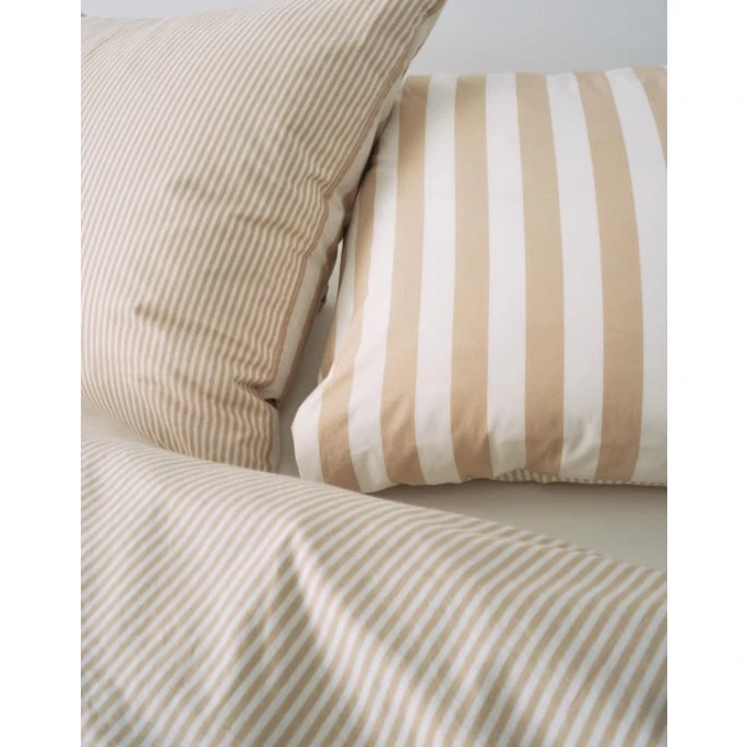 Marc O'Polo Mikkeli Bettwäsche Aus Perkal - 135x200 / 80x80 Cm - Soft Sand 5 Marc O'Polo Mikkeli Bettwäsche Aus Perkal - 135x200 / 80x80 Cm - Soft Sand – Bild 3