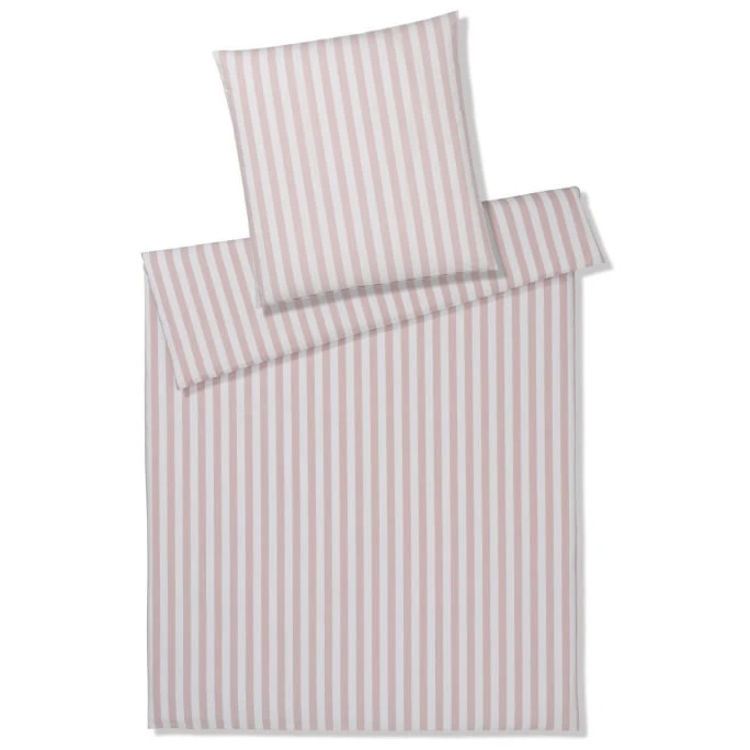 Elegante Lido Web-Perkal Bettwäsche-Set - 135x200 / 80x80 Cm - Puder 3 Elegante Lido Web-Perkal Bettwäsche-Set - 135x200 / 80x80 Cm - Puder