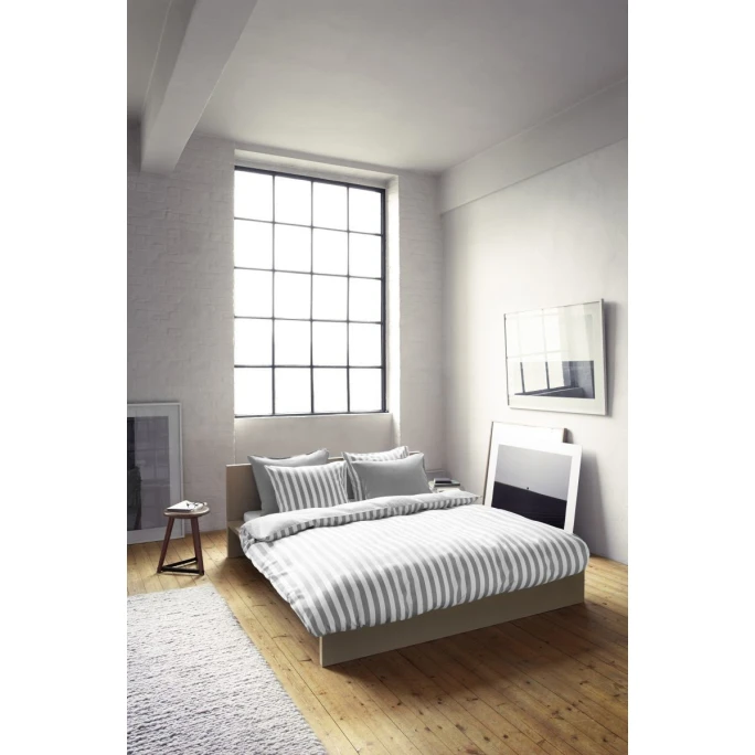 Marc O'Polo Classic Stripe Bettwäsche - 135x200 / 80x80 Cm - Grey 4 Marc O'Polo Classic Stripe Bettwäsche - 135x200 / 80x80 Cm - Grey – Bild 2