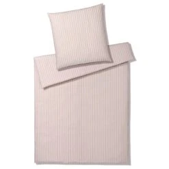 Elegante Sailor Halbleinen Bettwäsche-Set - 135x200 / 40x80 Cm - Blush