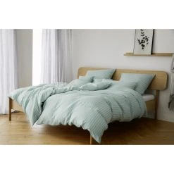 Elegante Sailor Halbleinen Bettwäsche-Set - 135x200 / 40x80 Cm - Mint 5 Elegante Sailor Halbleinen Bettwäsche-Set - 135x200 / 40x80 Cm - Mint -Moooi Shop unnamed file 567