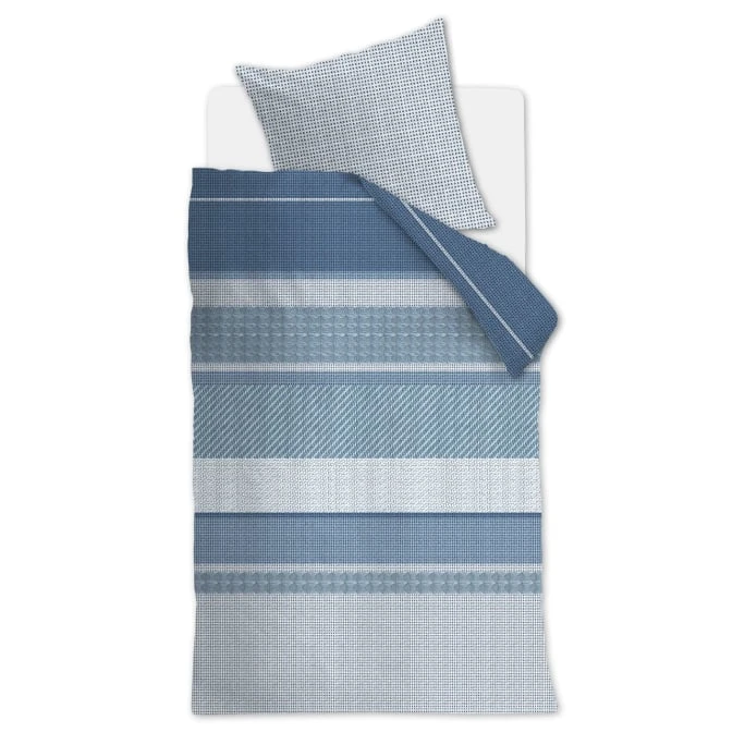 Beddinghouse Webbing Bettwäsche-Set - 155x220 / 80x80 Cm - Blau 3 Beddinghouse Webbing Bettwäsche-Set - 155x220 / 80x80 Cm - Blau