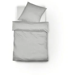 Fleuresse Porto Bettwäsche-Garnitur - 135x200 / 80x80 Cm - Light Grey