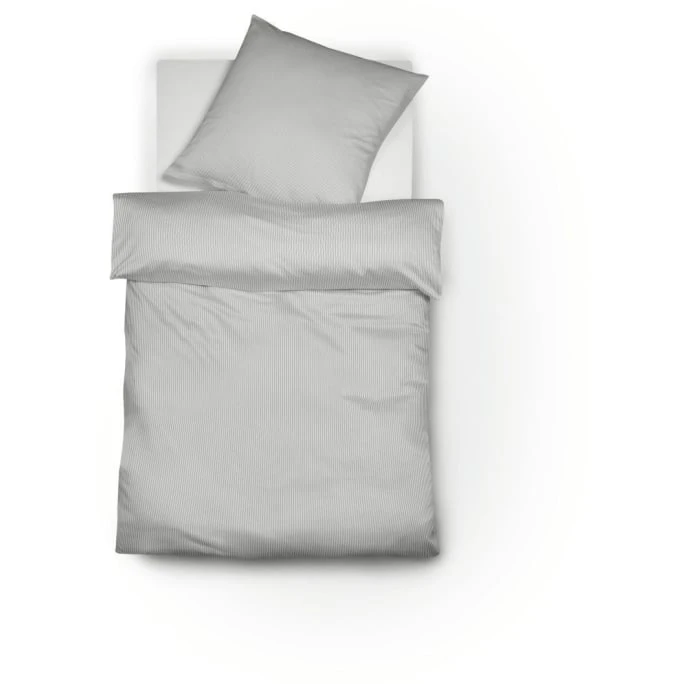 Fleuresse Porto Bettwäsche-Garnitur - 135x200 / 80x80 Cm - Light Grey 3 Fleuresse Porto Bettwäsche-Garnitur - 135x200 / 80x80 Cm - Light Grey