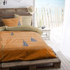 Cinderella Boats Wendebettwäsche-Set - 135x200 / 80x80 Cm - Burned Orange 14 Cinderella Boats Wendebettwäsche-Set - 135x200 / 80x80 Cm - Burned Orange -Moooi Shop unnamed file 582