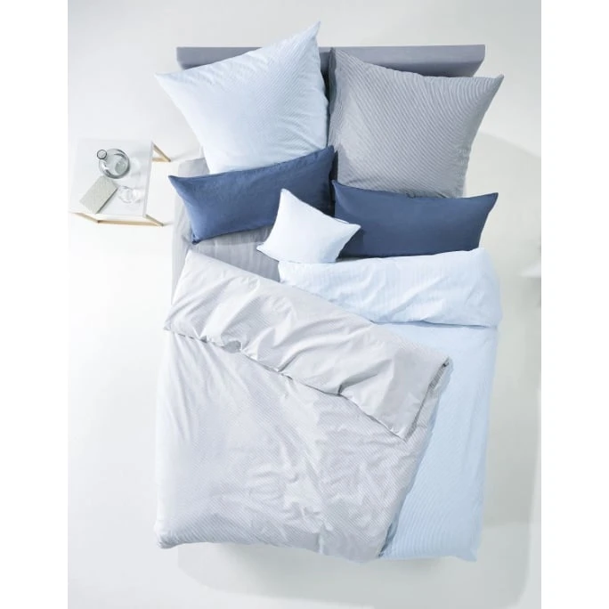 Fleuresse Porto Bettwäsche-Garnitur - 135x200 / 80x80 Cm - Light Grey 4 Fleuresse Porto Bettwäsche-Garnitur - 135x200 / 80x80 Cm - Light Grey – Bild 2