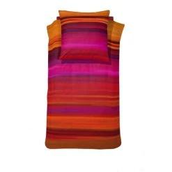 Damai Lucid Satin Bettwäsche-Set - 135x200 / 80x80 Cm - Orange