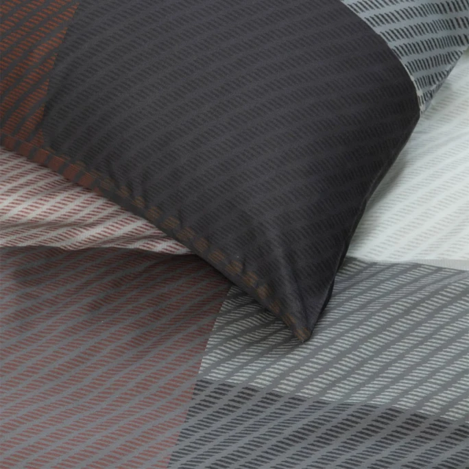 Damai Moore Bettwäsche-Set Aus Baumwoll-Satin - 155x220 / 80x80 Cm - Basalt 5 Damai Moore Bettwäsche-Set Aus Baumwoll-Satin - 155x220 / 80x80 Cm - Basalt – Bild 3