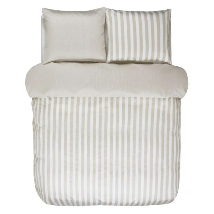 Marc O'Polo Classic Stripe Bettwäsche - 135x200 / 80x80 Cm - Oatmeal 3 Marc O'Polo Classic Stripe Bettwäsche - 135x200 / 80x80 Cm - Oatmeal