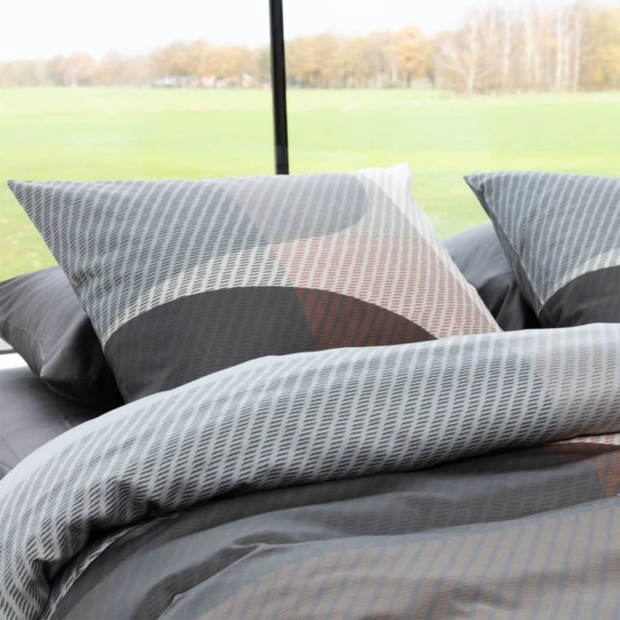 Damai Moore Bettwäsche-Set Aus Baumwoll-Satin - 155x220 / 80x80 Cm - Basalt 6 Damai Moore Bettwäsche-Set Aus Baumwoll-Satin - 155x220 / 80x80 Cm - Basalt – Bild 4