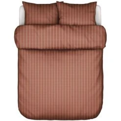 Marc O'Polo Torsken Bettwäsche-Set - 140x200 / 70x90 (AT) Cm - Earth Red