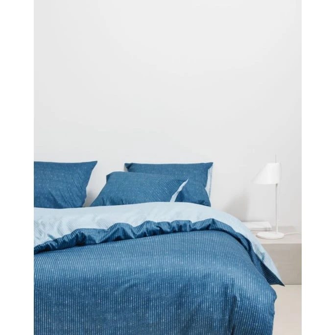 Marc O'Polo Toloma Bettwäsche - 140x200 / 70x90 (AT) Cm - Nordic Blue 4 Marc O'Polo Toloma Bettwäsche - 140x200 / 70x90 (AT) Cm - Nordic Blue – Bild 2