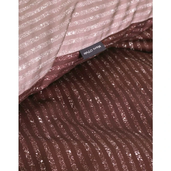 Marc O'Polo Toloma Bettwäsche-Set - 155x220 / 80x80 Cm - Aubergine 4 Marc O'Polo Toloma Bettwäsche-Set - 155x220 / 80x80 Cm - Aubergine – Bild 2