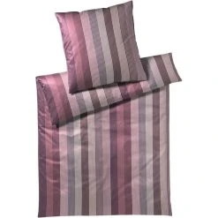 Elegante Brilliant Bettwäsche-Set Aus Mako-Jersey - 135x200 / 40x80 Cm - Weinrot