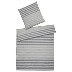 Elegante Clear Halbleinen Bettwäsche - 135x200 / 40x80 Cm - Stone