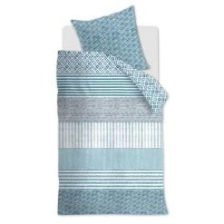 Riviera Maison Rivièra Maison Desert Secrets Bettwäsche - 155x220 / 80x80 Cm - Blau