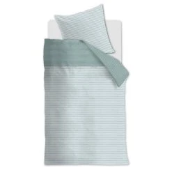 Riviera Maison Rivièra Maison Pleaty Bettwäsche-Set - 135x200 / 80x80 Cm - Grün