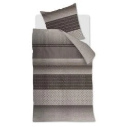 Riviera Maison Rivièra Maison Retrograde Bettwäsche-Set - 155x220 / 80x80 Cm - Braun