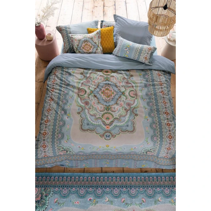 Pip Studio Majorelle Carpet Bettwäsche-Set - 155x220 / 80x80 Cm - Blue 4 Pip Studio Majorelle Carpet Bettwäsche-Set - 155x220 / 80x80 Cm - Blue – Bild 2