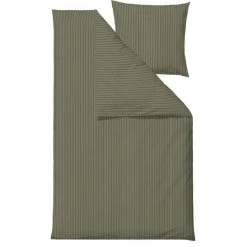 Södahl Common Bio Bettwäsche-Set - 155x220 Cm / 80x80 Cm - Khaki