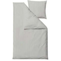 Södahl Common Bio Bettwäsche-Set - 155x220 Cm / 80x80 Cm - Light Grey