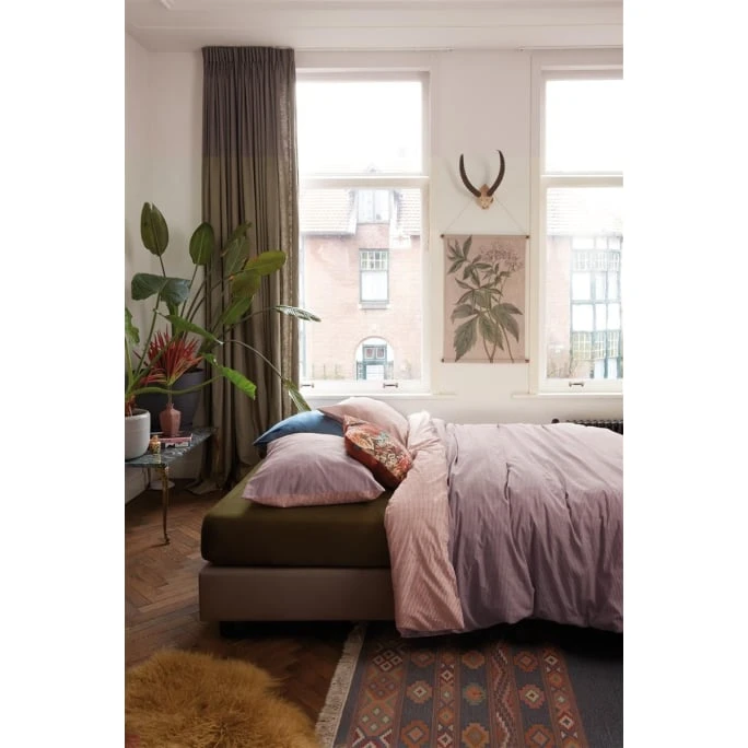 At Home All Lines Bettwäsche-Set - 155x220 / 80x80 Cm - Lila 4 At Home All Lines Bettwäsche-Set - 155x220 / 80x80 Cm - Lila – Bild 2