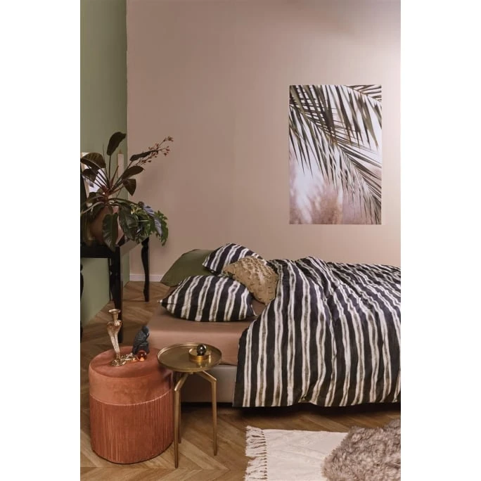 At Home Contrast Bettwäsche-Set - 155x220 / 80x80 Cm - Schwarz-weiß 4 At Home Contrast Bettwäsche-Set - 155x220 / 80x80 Cm - Schwarz-weiß – Bild 2