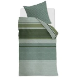 At Home Comprise Bettwäsche-Set - 155x220 / 80x80 Cm - Grün