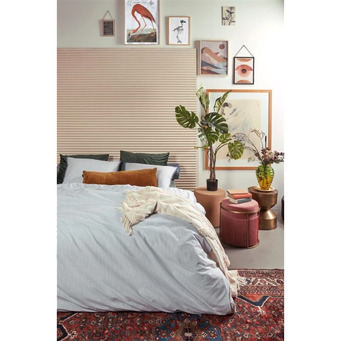 At Home Minimalist Bettwäsche-Set - 155x220 / 80x80 Cm - Blau 4 At Home Minimalist Bettwäsche-Set - 155x220 / 80x80 Cm - Blau – Bild 2
